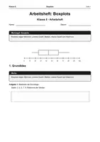 Vorschau - Arbeitsblätter - Arbeitsheft Boxplots - Deckblatt