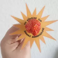 Vorschau - Mal- und Bastelvorlagen - Sommerferien Sonne - Geschenk zum Zeugnis - - Deckblatt
