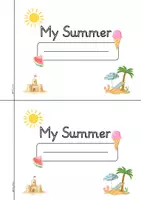 Vorschau - Arbeitsblätter - "Summer” Booklet + Bild-& Wortkarten | Englisch Klasse 3/4 - Deckblatt