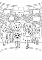 Vorschau - Mal- und Bastelvorlagen - Fußball WM 2026 Materialpaket - Seite 2