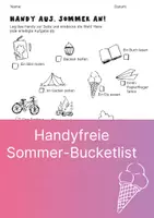 Vorschau - Arbeitsblätter - Handy aus Sommer an Ferien Bucketlist - Seite 2