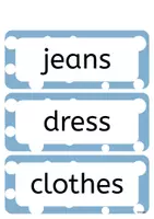 Vorschau - Bildkarten - CLOTHES - Wortkarten zum Thema "clothes" - Deckblatt