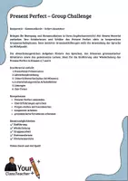 Vorschau - Arbeitsblätter - Present Perfect – Group Challenge - Seite 1