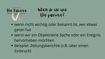 Vorschau - Präsentationen/Tafelbilder - The Passive - Einführung & erste Übungen im Plenum (Folien) - Seite 3