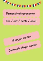 Vorschau - Arbeitsblätter - Materialpaket Demonstrativpronomen - Seite 1
