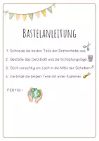 Vorschau - Mal- und Bastelvorlagen - Schöpfung / Schöpfungstage - Drehscheibe / Bastelmaterial - Seite 3