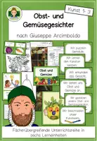 Vorschau - Unterrichtsreihen - Obst- und Gemüsegesichter nach Giuseppe Arcimboldo (Grundschule Kunst) - Seite 1