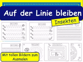 Vorschau - Arbeitsblätter - Schwungübungen: Vorbereitung Schreiben - Seite 1