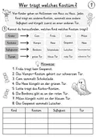 Vorschau - Arbeitsblätter - Logicals Halloween | Logikrätsel für die Grundschule inkl. Lösungen - Seite 1