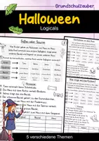 Vorschau - Arbeitsblätter - Logicals Halloween | Logikrätsel für die Grundschule inkl. Lösungen - Deckblatt