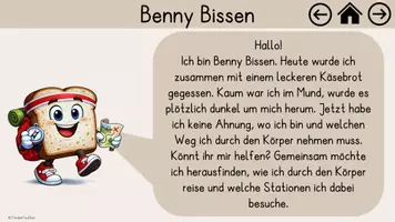 Vorschau - Stundenentwürfe - Der Weg der Verdauung: editierbare Begleitpräsentation - Seite 3