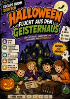 Vorschau - Stundenentwürfe - Halloween Escape Room Klasse 5–6 – Flucht aus dem Geisterhaus | Deutschunterricht - Deckblatt