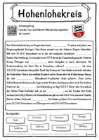 Vorschau - Unterrichtsreihen - Hohenlohekreis Lückentext mit Wortspeicher Hörverstehen und Suchsel - Seite 1