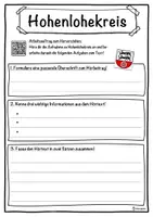 Vorschau - Unterrichtsreihen - Hohenlohekreis Lückentext mit Wortspeicher Hörverstehen und Suchsel - Seite 3