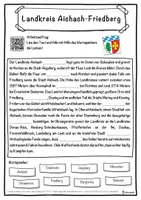 Vorschau - Unterrichtsreihen - Landkreis Aichach-Friedberg Lückentext mit Wortspeicher Hörverstehen und Suchsel - Seite 1