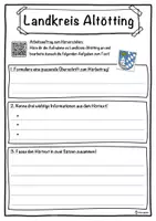 Vorschau - Unterrichtsreihen - Landkreis Altötting Lückentext mit Wortspeicher Hörverstehen und Suchsel - Seite 3