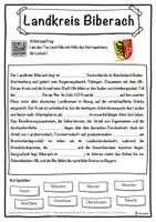 Vorschau - Unterrichtsreihen - Landkreis Biberach Lückentext mit Wortspeicher Hörverstehen und Suchsel - Seite 1