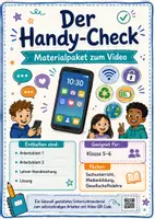 Vorschau - Stundenentwürfe - Der Handy-Check (inkl. Handreichung + Lösung) - Deckblatt