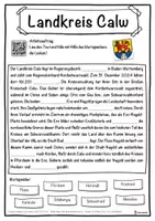 Vorschau - Unterrichtsreihen - Landkreis Calw Lückentext mit Wortspeicher Hörverstehen und Suchsel - Seite 1
