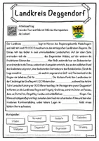 Vorschau - Unterrichtsreihen - Landkreis Deggendorf Lückentext mit Wortspeicher Hörverstehen und Suchsel - Seite 1