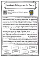 Vorschau - Unterrichtsreihen - Landkreis Dillingen an der Donau Lückentext mit Wortspeicher Hörverstehen und Suchsel - Seite 1