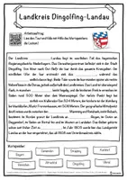 Vorschau - Unterrichtsreihen - Landkreis Dingolfing-Landau Lückentext mit Wortspeicher Hörverstehen und Suchsel - Seite 1