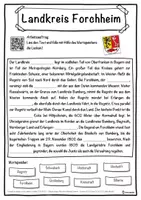 Vorschau - Unterrichtsreihen - Landkreis Forchheim Lückentext mit Wortspeicher Hörverstehen und Suchsel - Seite 1