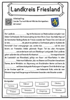 Vorschau - Unterrichtsreihen - Landkreis Friesland Lückentext mit Wortspeicher Hörverstehen und Suchsel - Seite 1