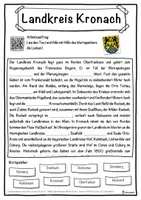 Vorschau - Unterrichtsreihen - Landkreis Kronach Lückentext mit Wortspeicher Hörverstehen und Suchsel - Seite 1