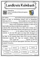 Vorschau - Unterrichtsreihen - Landkreis Kulmbach Lückentext mit Wortspeicher Hörverstehen und Suchsel - Seite 1