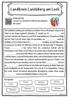 Vorschau - Unterrichtsreihen - Landkreis Landsberg am Lech Lückentext mit Wortspeicher Hörverstehen und Suchsel - Seite 1