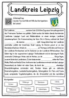Vorschau - Unterrichtsreihen - Landkreis Leipzig Lückentext mit Wortspeicher Hörverstehen und Suchsel - Seite 1