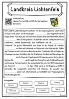 Vorschau - Unterrichtsreihen - Landkreis Lichtenfels Lückentext mit Wortspeicher Hörverstehen und Suchsel - Seite 1