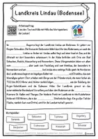 Vorschau - Unterrichtsreihen - Landkreis Lindau (Bodensee) Lückentext mit Wortspeicher Hörverstehen und Suchsel - Seite 1