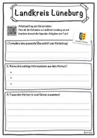 Vorschau - Unterrichtsreihen - Landkreis Lüneburg Lückentext mit Wortspeicher Hörverstehen und Suchsel - Seite 3