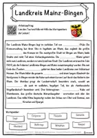 Vorschau - Unterrichtsreihen - Landkreis Mainz-Bingen Lückentext mit Wortspeicher Hörverstehen und Suchsel - Seite 1
