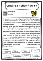 Vorschau - Unterrichtsreihen - Landkreis Mühldorf am Inn Lückentext mit Wortspeicher Hörverstehen und Suchsel - Seite 1