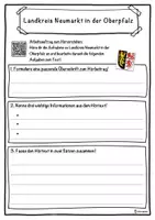Vorschau - Unterrichtsreihen - Landkreis Neumarkt in der Oberpfalz Lückentext mit Wortspeicher Hörverstehen und Suchsel - Seite 3