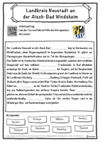 Vorschau - Unterrichtsreihen - Landkreis Neustadt an der Aisch-Bad Windsheim Lückentext mit Wortspeicher Hörverstehen und Suchsel - Seite 1
