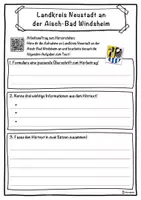 Vorschau - Unterrichtsreihen - Landkreis Neustadt an der Aisch-Bad Windsheim Lückentext mit Wortspeicher Hörverstehen und Suchsel - Seite 3