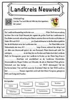 Vorschau - Unterrichtsreihen - Landkreis Neuwied Lückentext mit Wortspeicher Hörverstehen und Suchsel - Seite 1