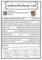 Vorschau - Unterrichtsreihen - Landkreis Nürnberger Land Lückentext mit Wortspeicher Hörverstehen und Suchsel - Seite 1