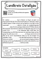 Vorschau - Unterrichtsreihen - Landkreis Ostallgäu Lückentext mit Wortspeicher Hörverstehen und Suchsel - Seite 1
