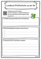 Vorschau - Unterrichtsreihen - Landkreis Pfaffenhofen an der Ilm Lückentext mit Wortspeicher Hörverstehen und Suchsel - Seite 3