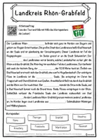 Vorschau - Unterrichtsreihen - Landkreis Rhön-Grabfeld Lückentext mit Wortspeicher Hörverstehen und Suchsel - Seite 1