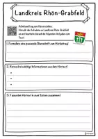 Vorschau - Unterrichtsreihen - Landkreis Rhön-Grabfeld Lückentext mit Wortspeicher Hörverstehen und Suchsel - Seite 3