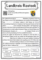 Vorschau - Unterrichtsreihen - Landkreis Rostock Lückentext mit Wortspeicher Hörverstehen und Suchsel - Seite 1