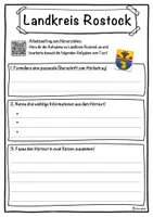 Vorschau - Unterrichtsreihen - Landkreis Rostock Lückentext mit Wortspeicher Hörverstehen und Suchsel - Seite 3
