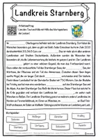 Vorschau - Unterrichtsreihen - Landkreis Starnberg Lückentext mit Wortspeicher Hörverstehen und Suchsel - Seite 1
