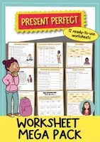 Vorschau - Arbeitsblätter - Present Perfect Arbeitsblätter – Englisch Grammatik für Klasse 6–7 - Deckblatt